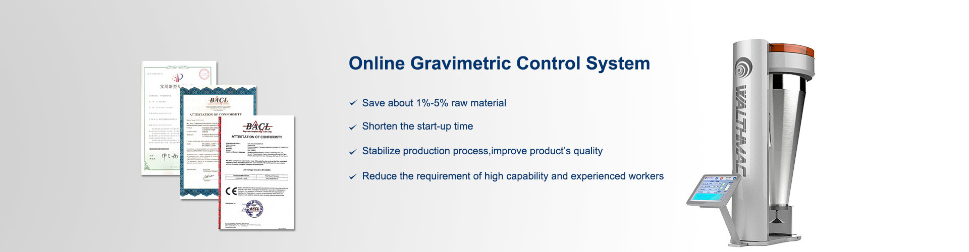 Qualität Gravimetrisches Fütterungssystem usine