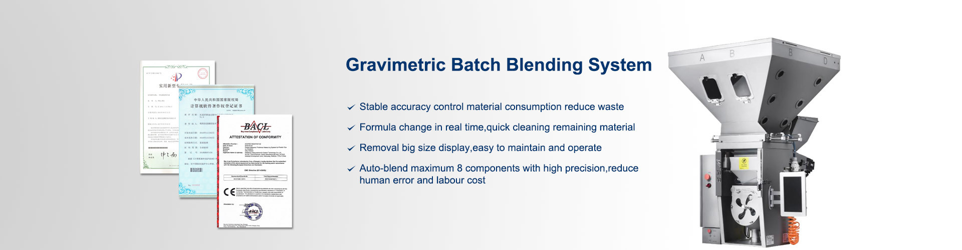 Qualität Gravimetrisches Fütterungssystem usine